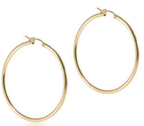 Enewton Round Gold 2" Hoop - Smooth