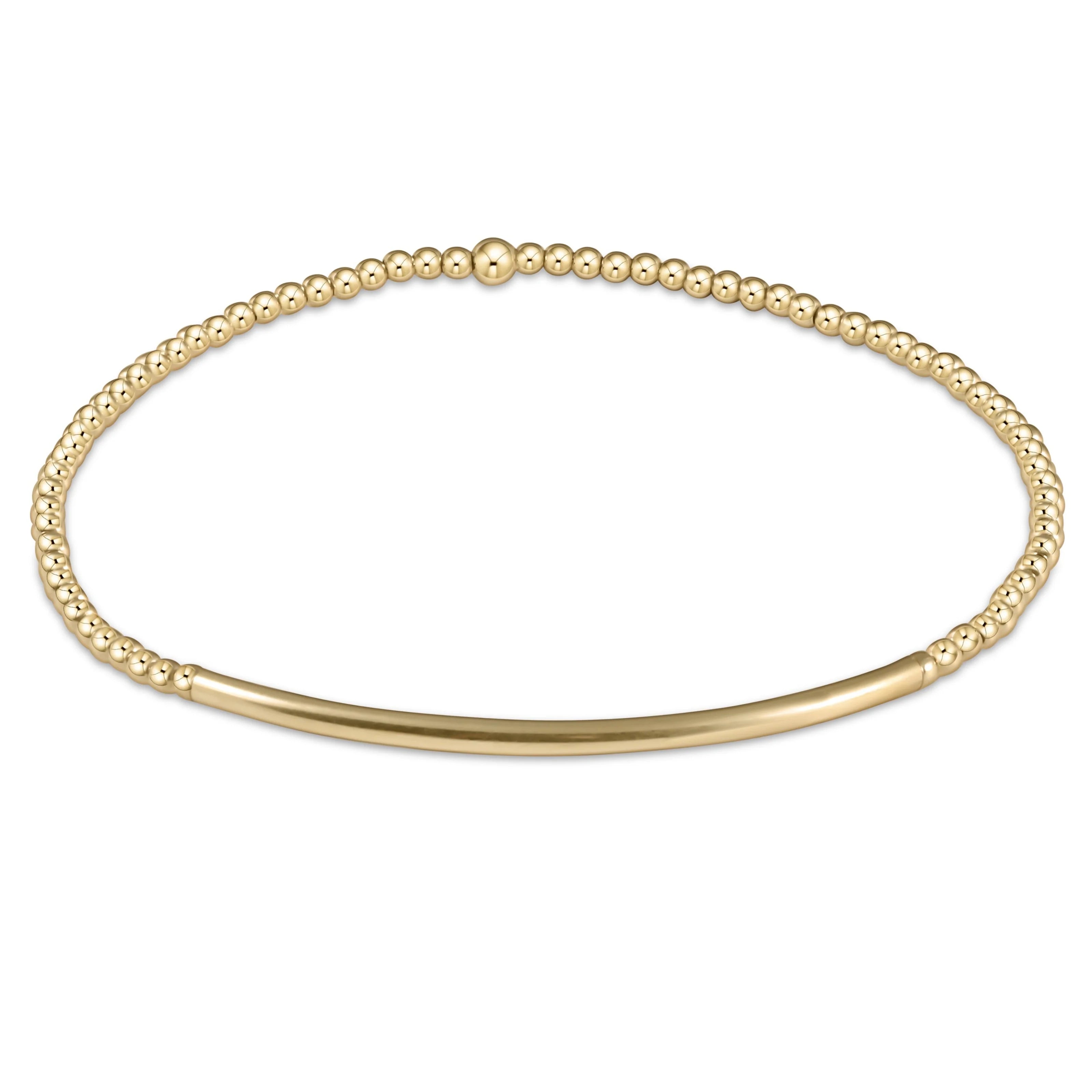 Enewton Bliss Bar Gold 2mm Bracelet