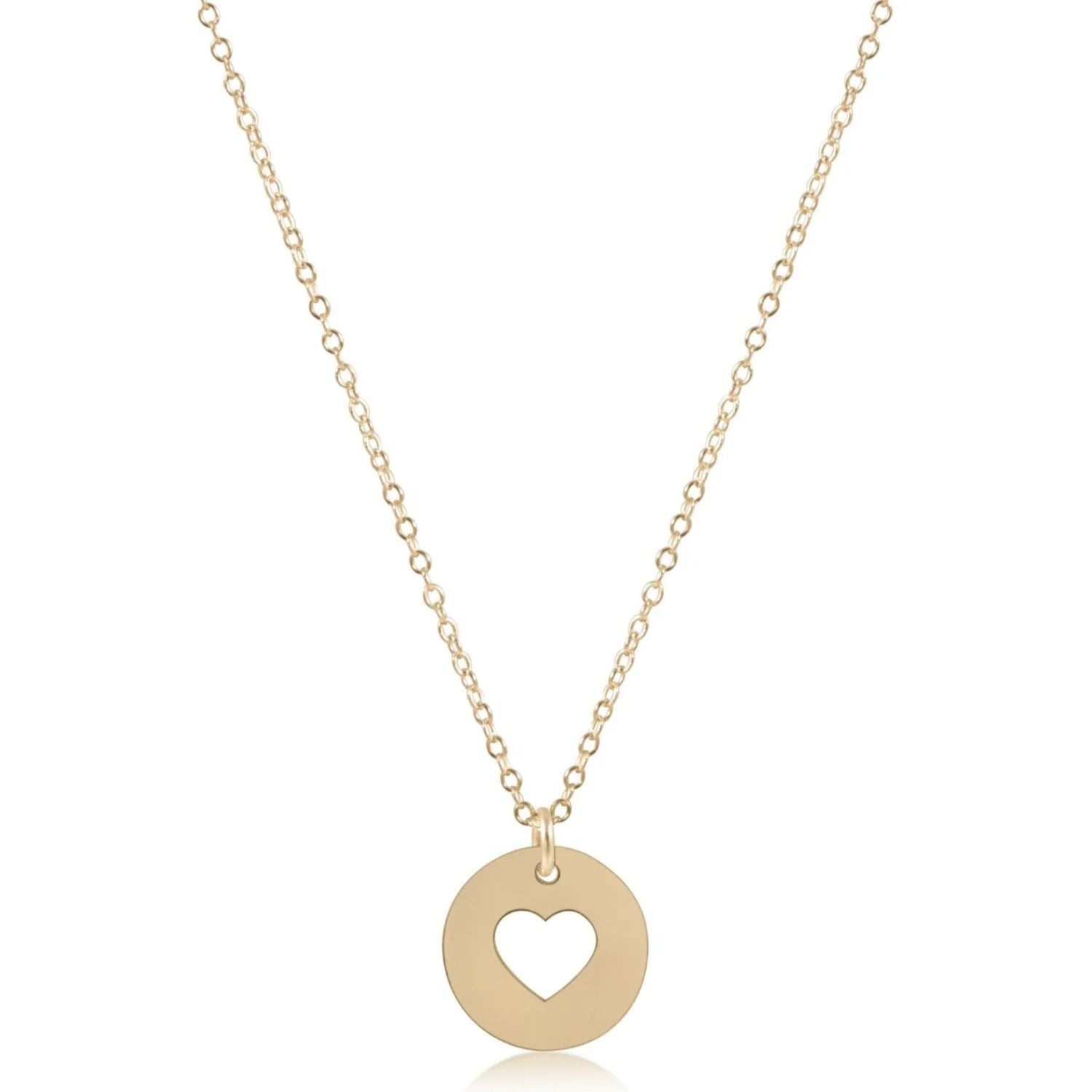 Enewton 16" Necklace Gold - Love Gold Disc