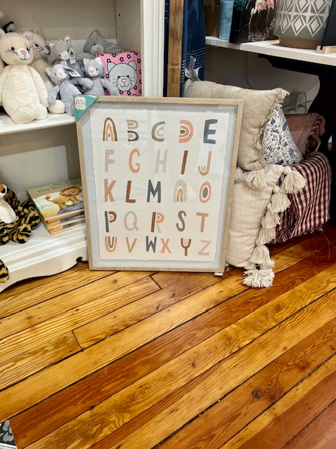 Alphabet Framed Art