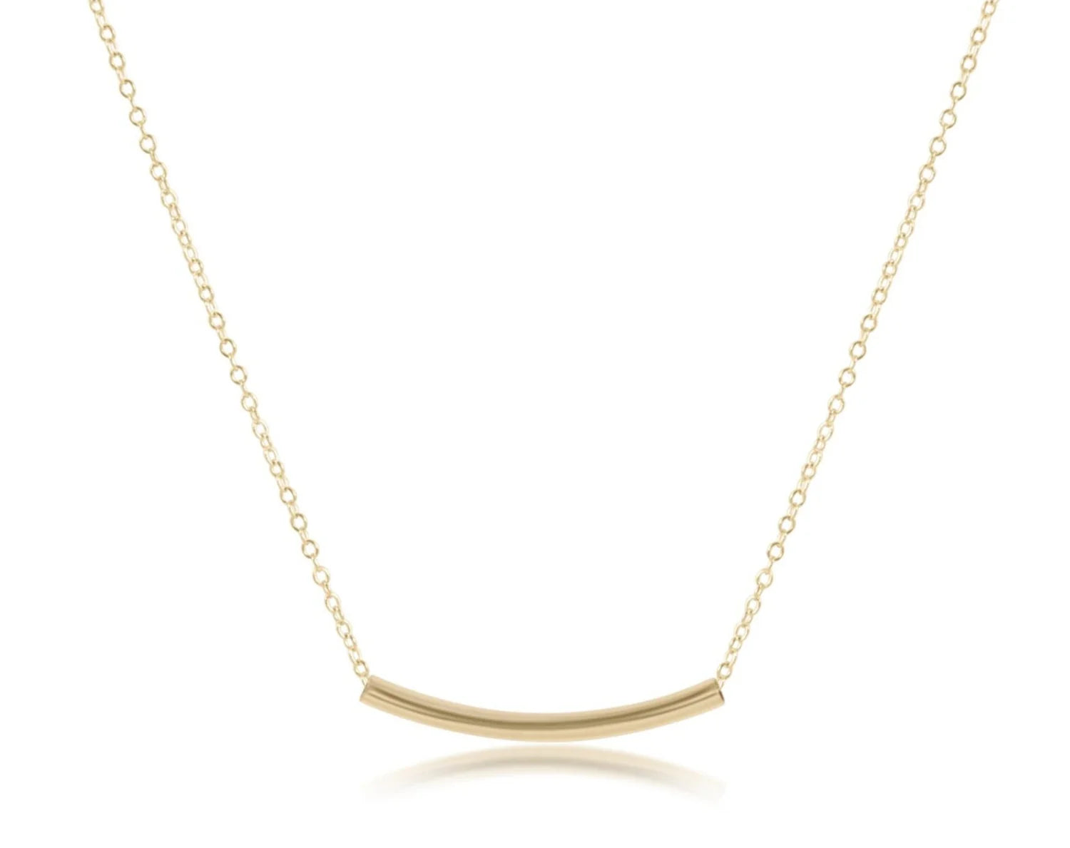 Enewton 16" Necklace Gold - Bliss Bar Small Gold