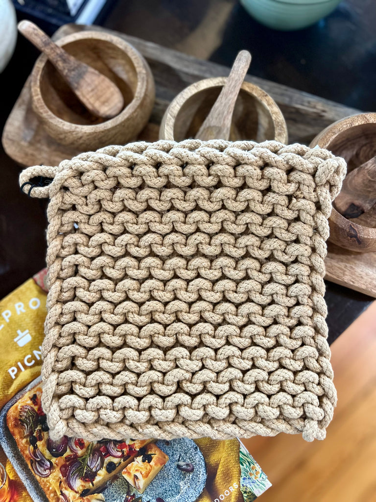 Square Cotton Crochet Pot Holders