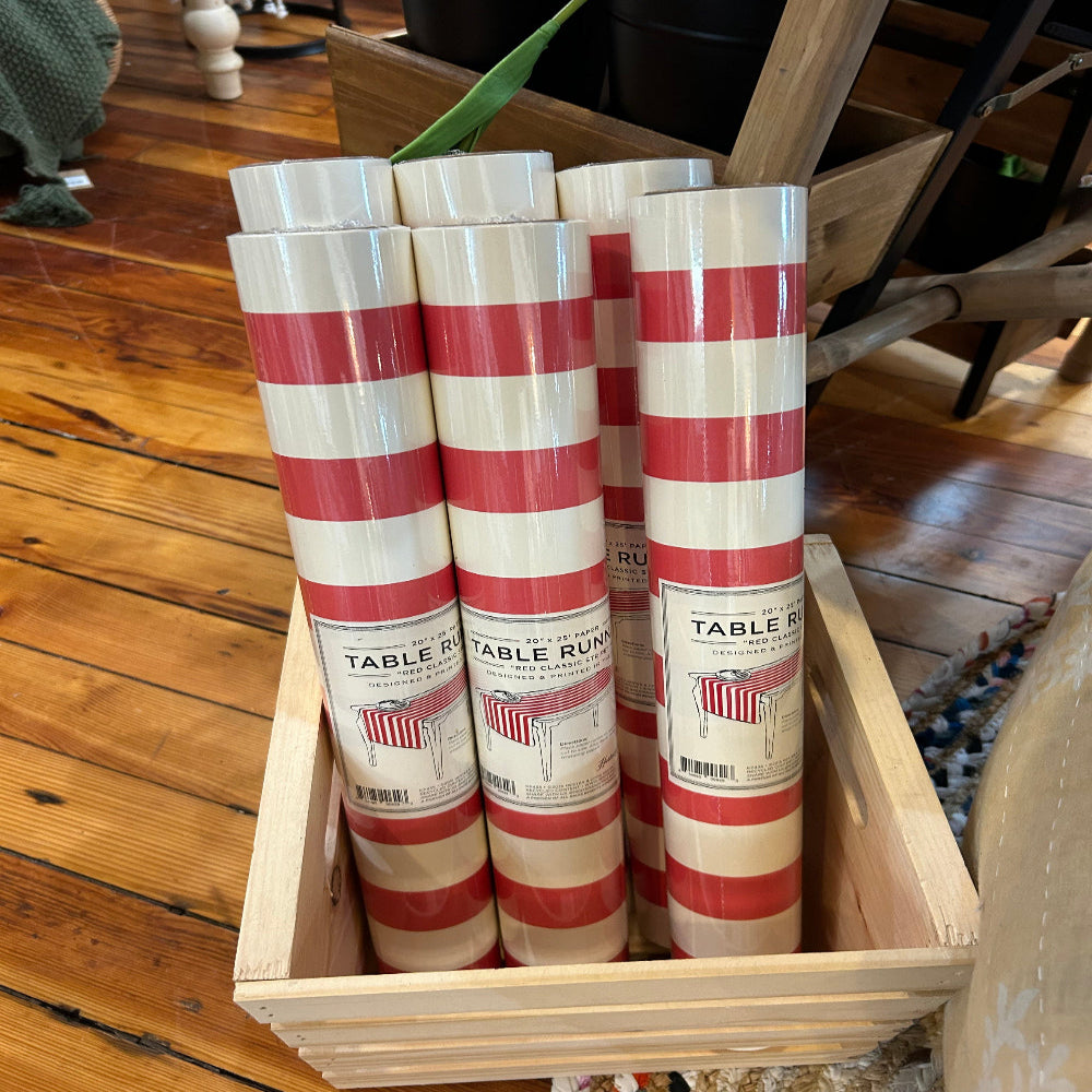 Red Classic Stripe Runner