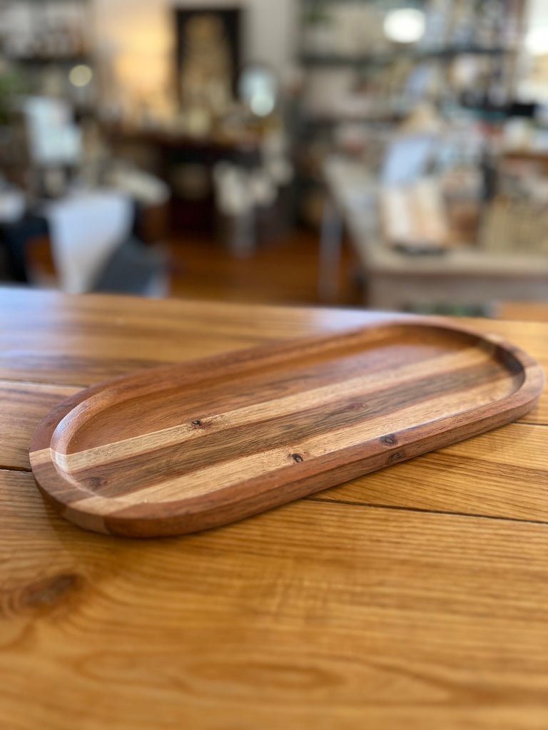 Oval Wood Tray