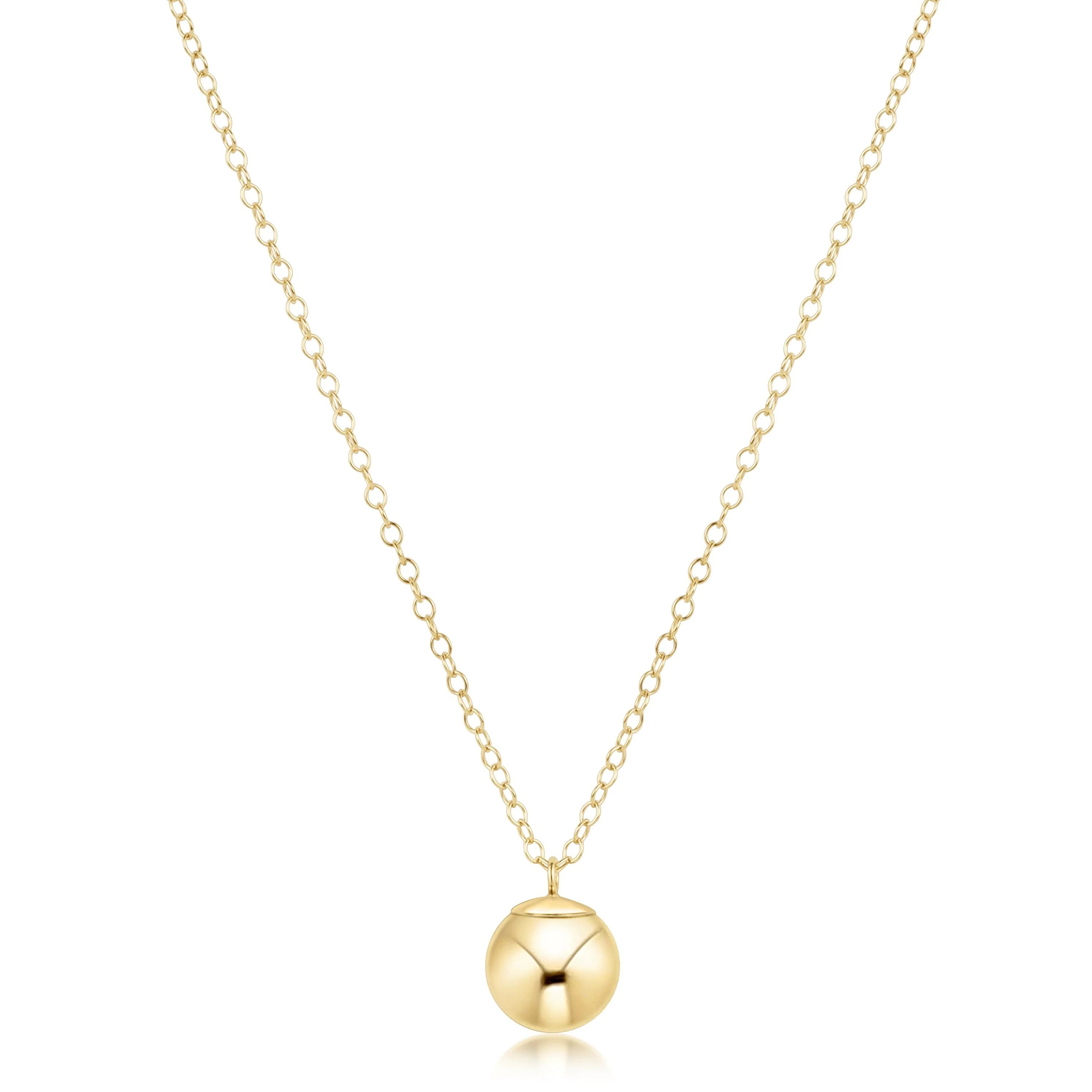 Enewton 16" necklace gold - classic gold 8mm charm