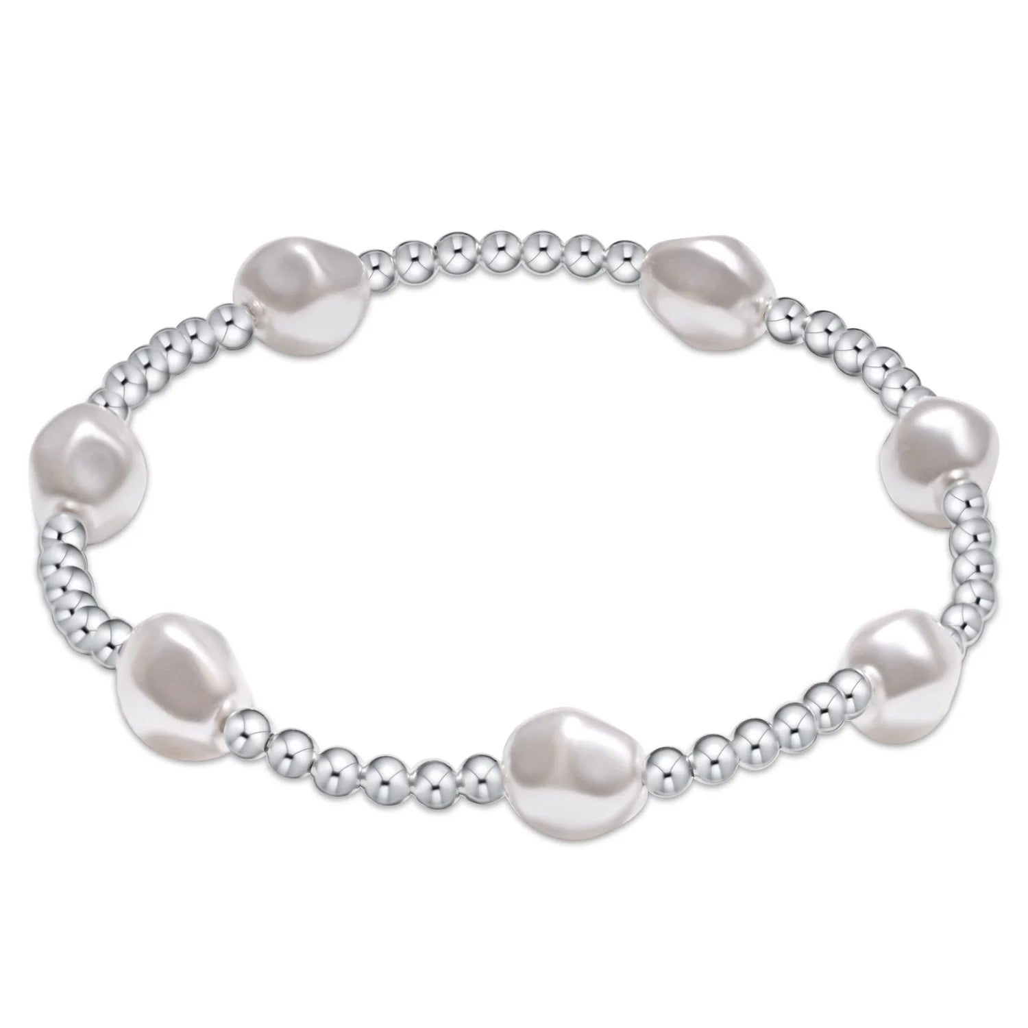 Enewton Admire Pearl Sterling 3mm Bead Bracelet