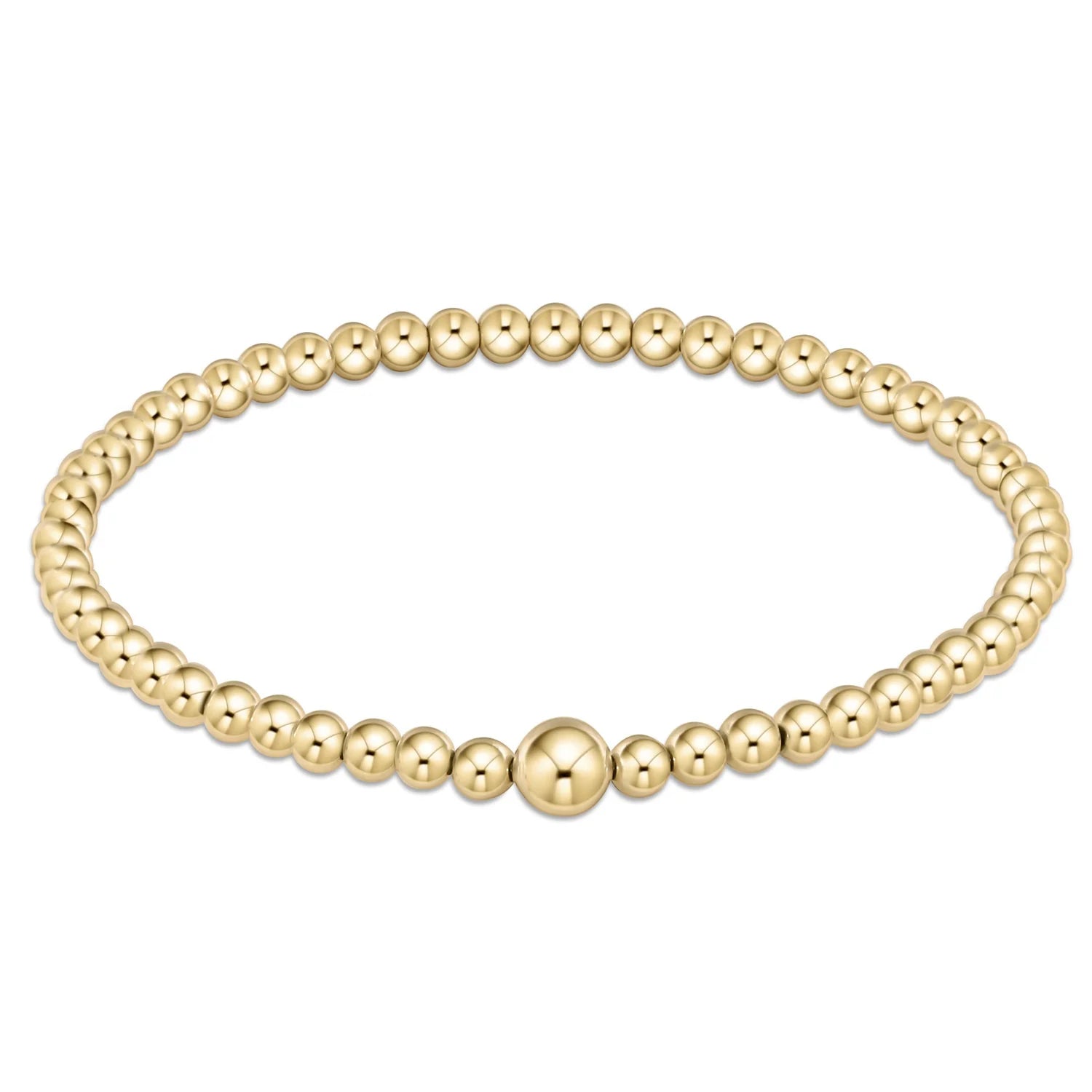 Enewton- classic gold 4mm bead bangle