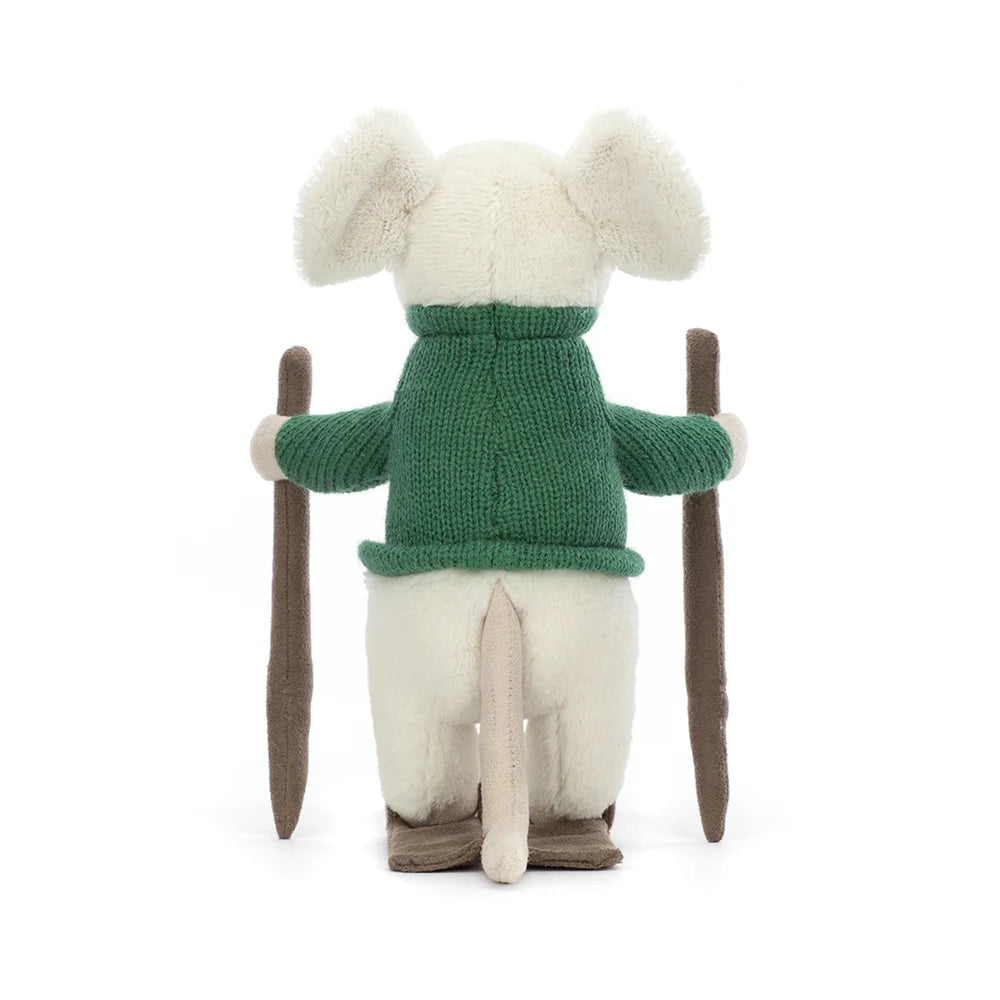 Merry Mouse Skiing Plush from Jellycat