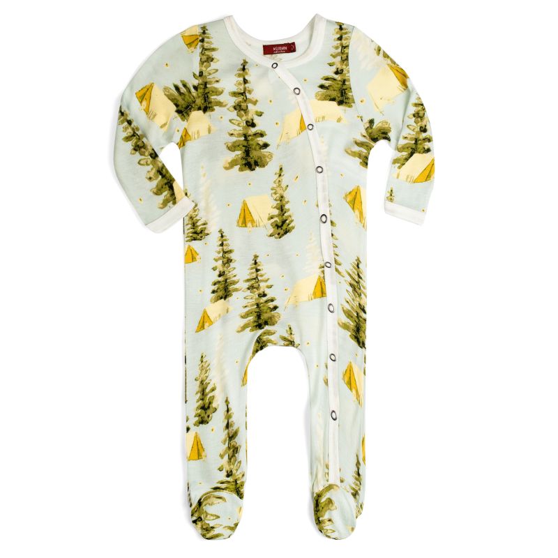 Bamboo Footed Romper Camping
