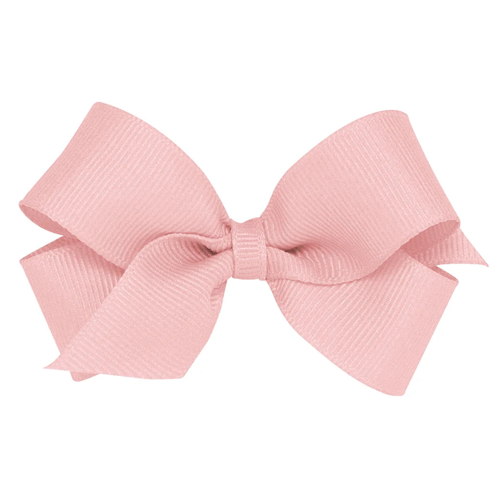 Mini Classic Grosgrain Hair Bow (Plain Wrap)- Sweet Nectar
