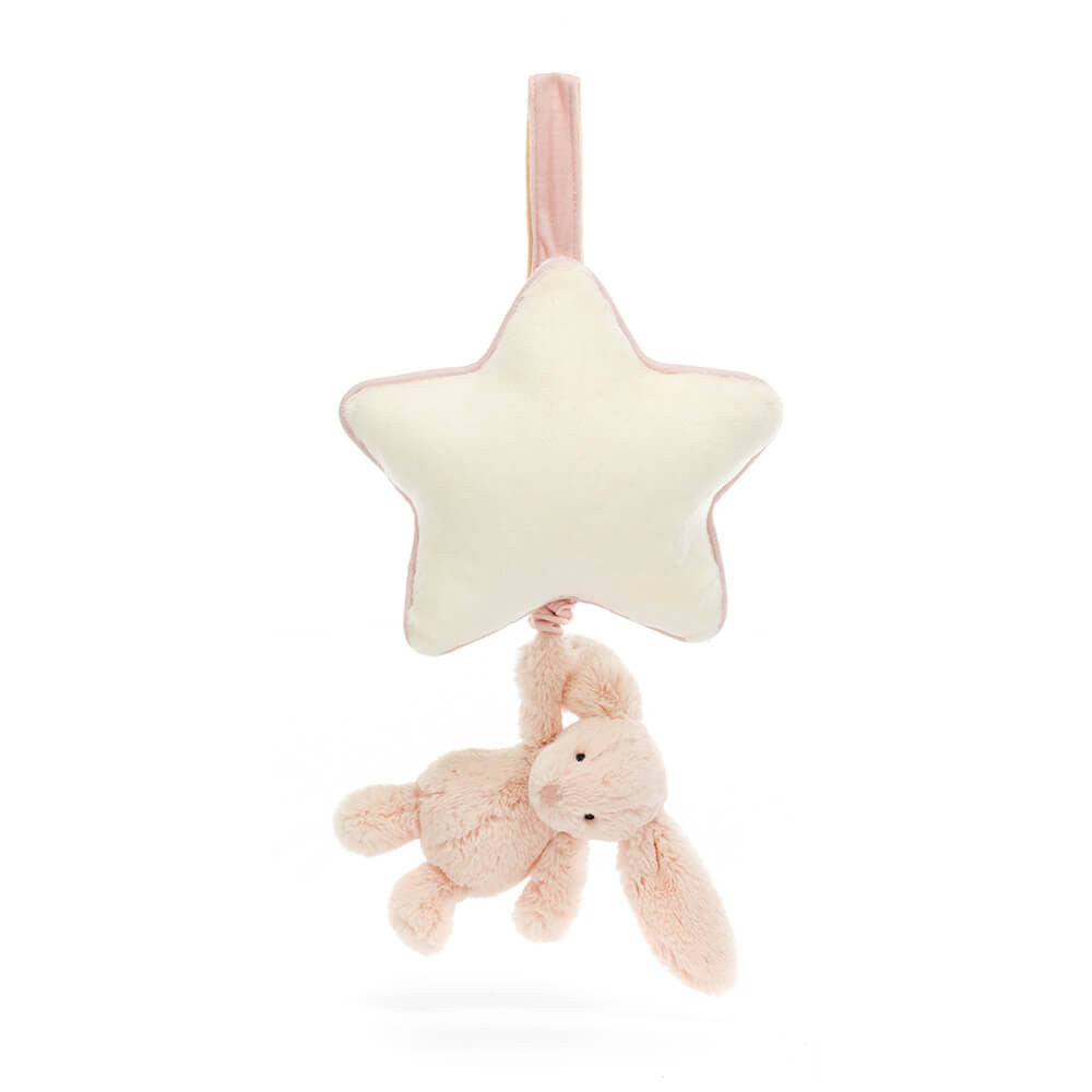 Jellycat- Bashful Bunny Musical Pull (Blush)