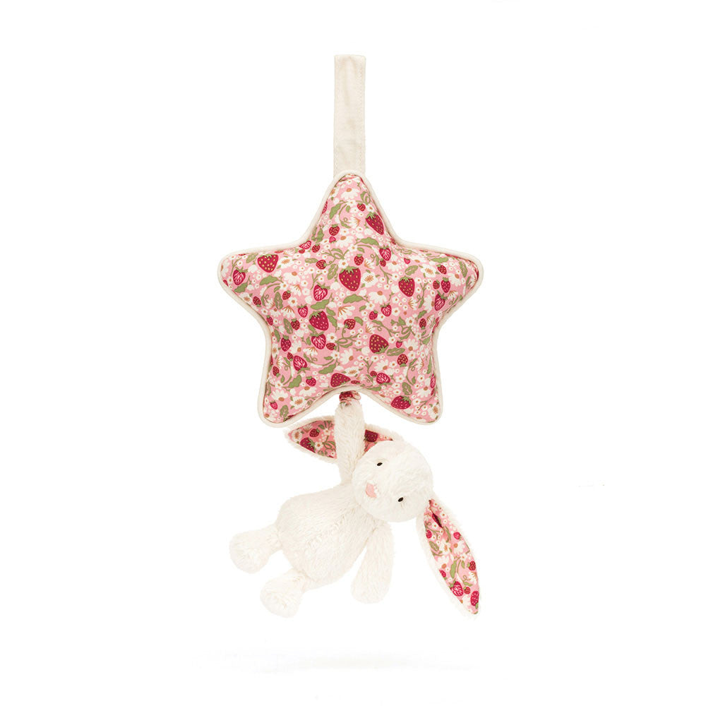 Jellycat- Blossom Cream Bunny 'Berry' Musical Pull