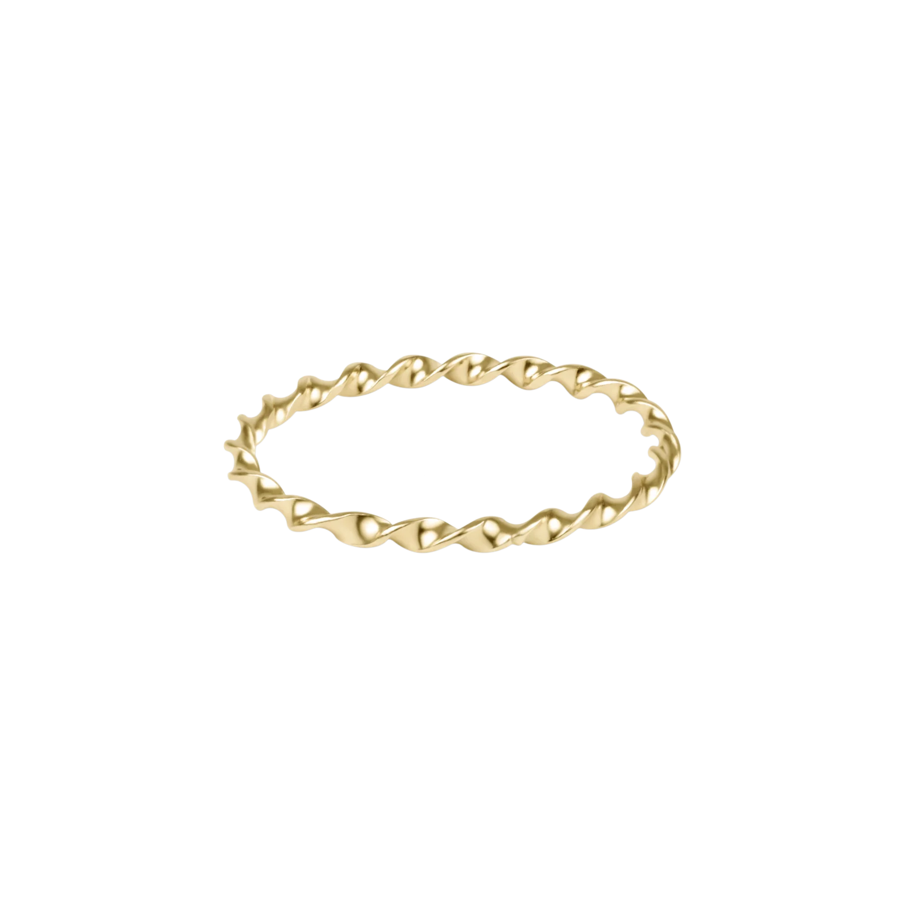 Enewton Classic Gold Twisted Thin Band Ring