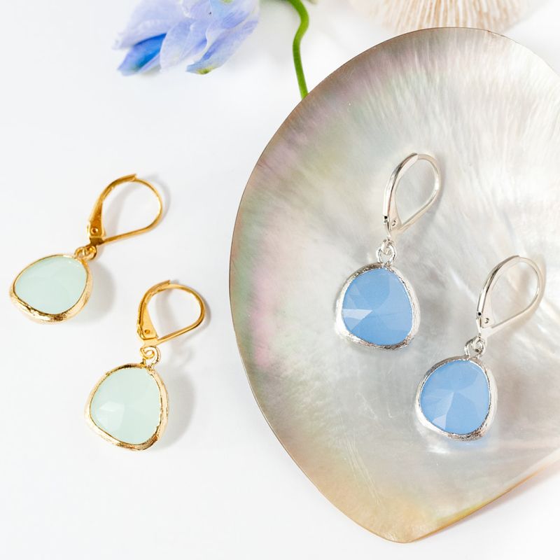 GoldLeverback Gemstone Dangle-Children