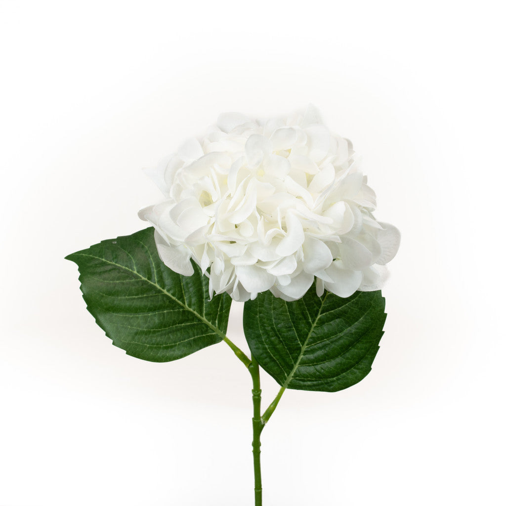 REAL TOUCH PEARL WHITE HYDRANGEA - 17 INCH