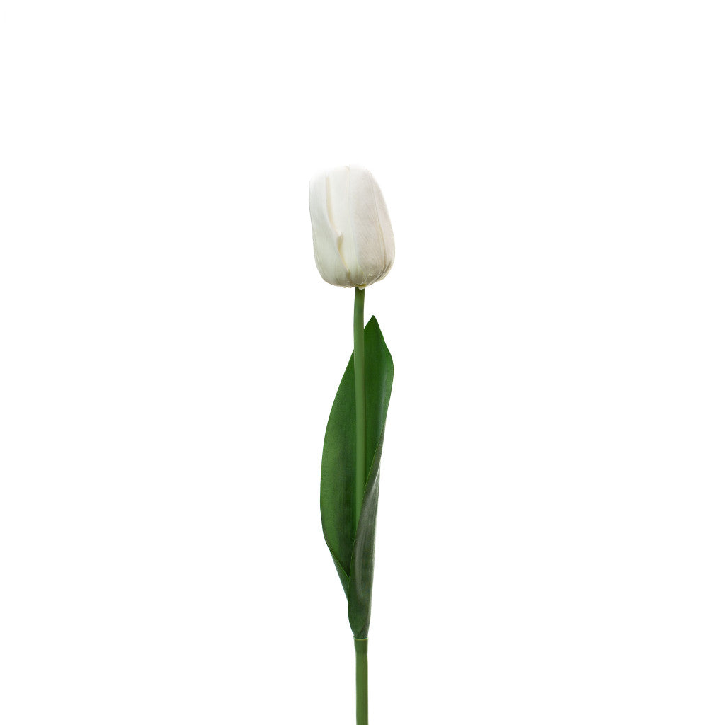 REAL TOUCH TULIP - WHITE - 17 INCH