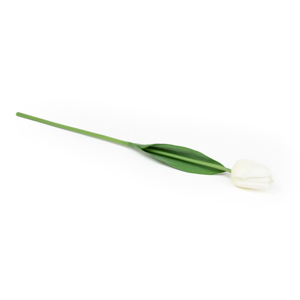 REAL TOUCH TULIP - WHITE - 17 INCH
