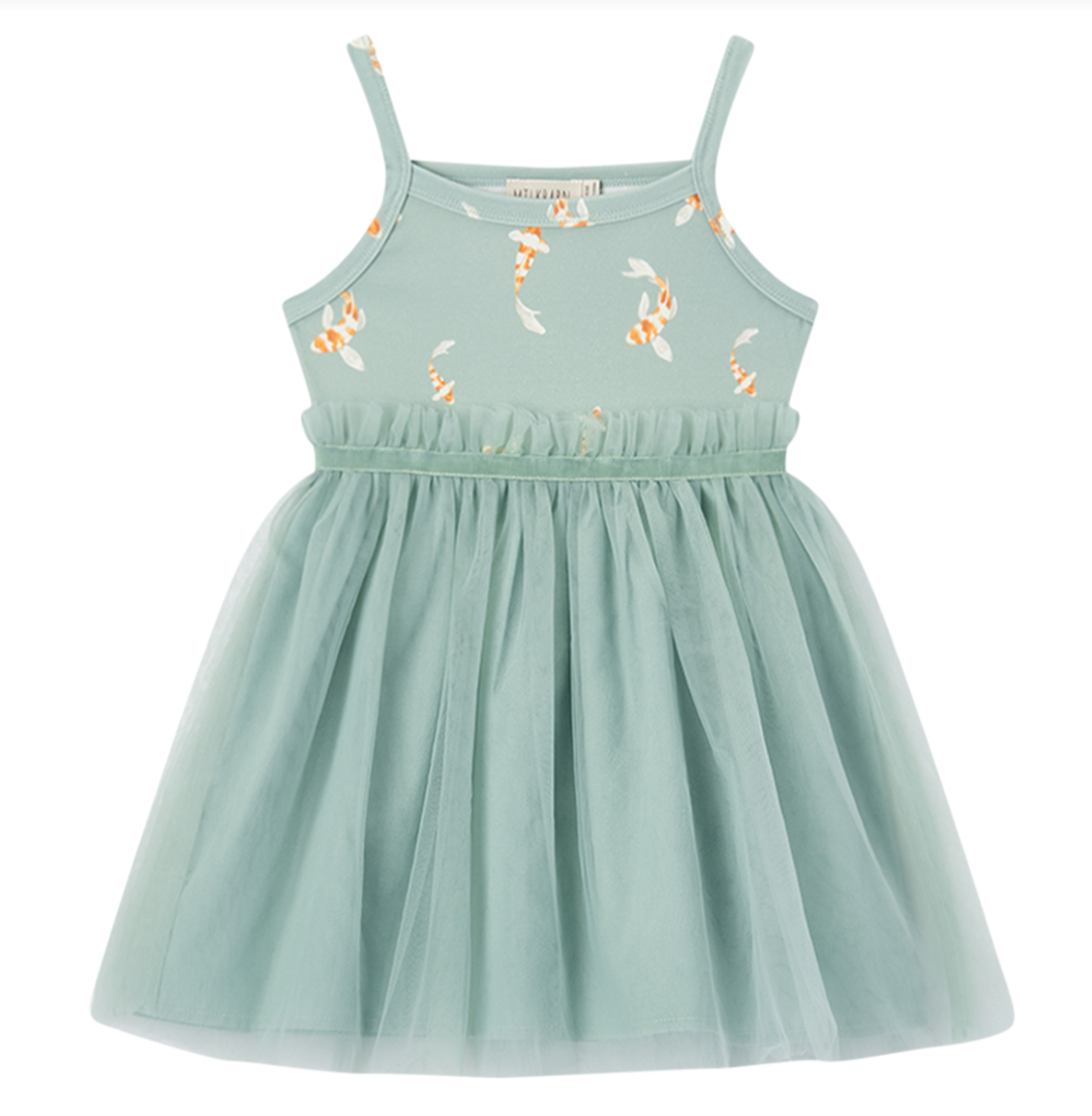 Swimming Koi Cotton Stretch Ballet Dress 2-3T