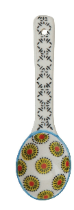 Skinny handle hand painted spoon