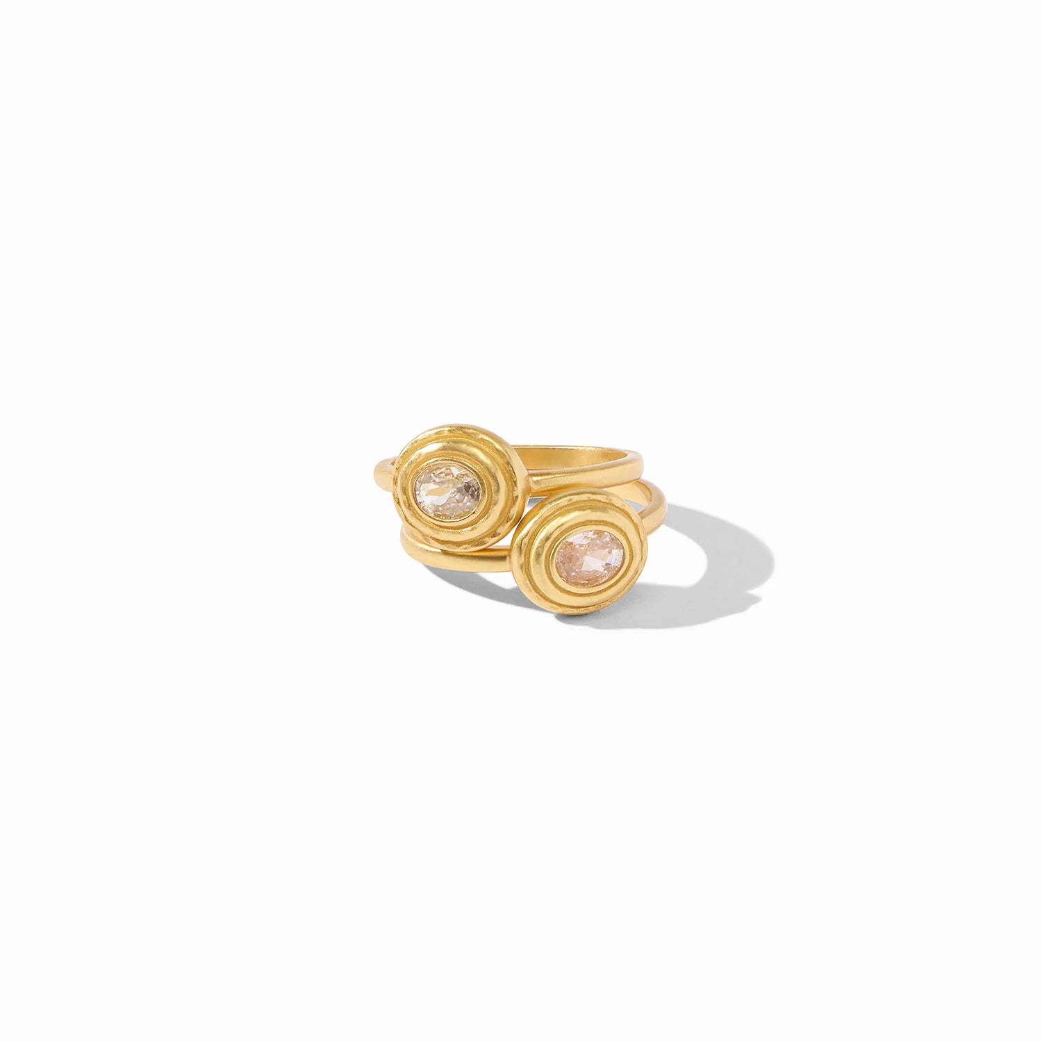 Tudor Duet Ring- Cubic Zirconia from Julie Vos