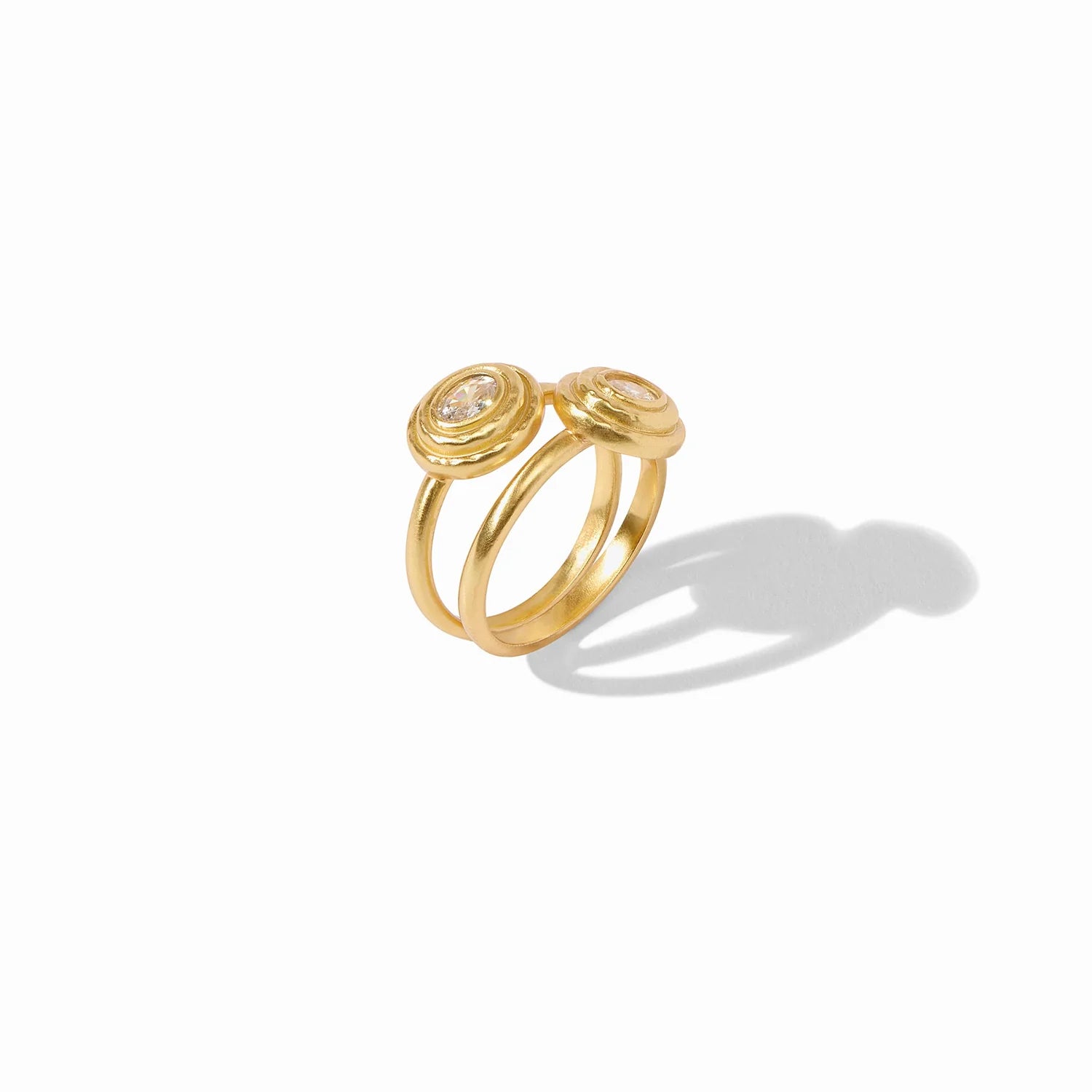 Tudor Duet Ring- Cubic Zirconia from Julie Vos