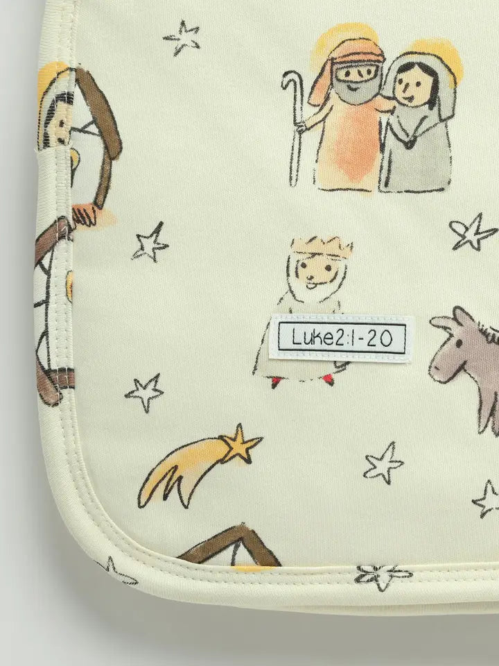 Away in A Manger Blanket Cotton