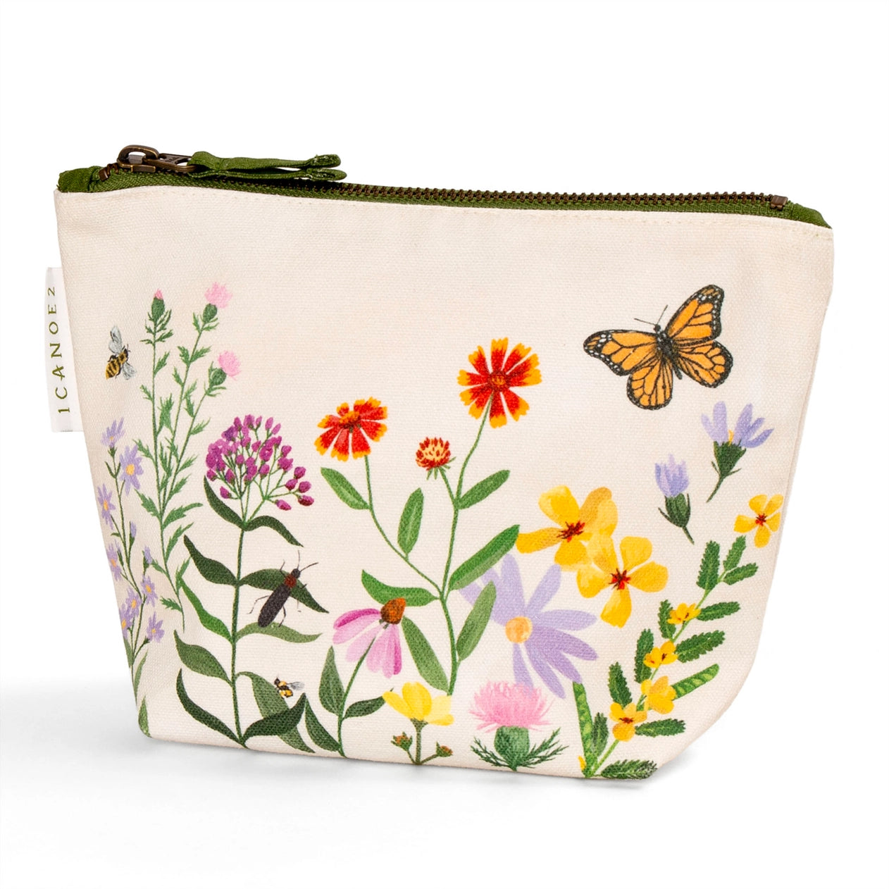 Wildflower Botanicals Canvas Pouch