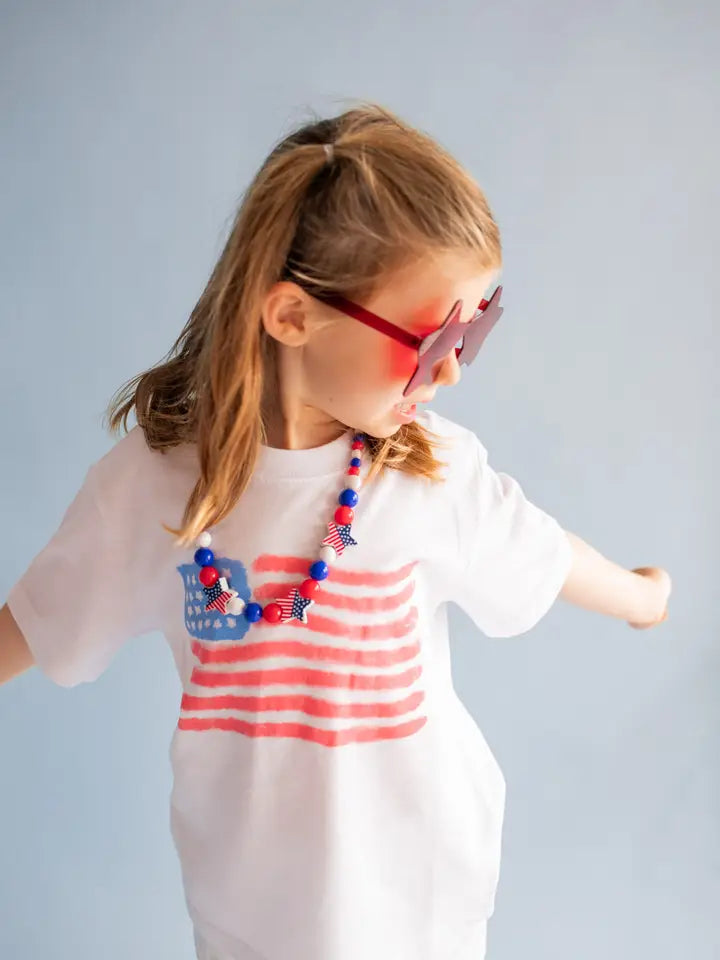 Xoxo By Magpies Watercolor Flag T-Shirt | Youth