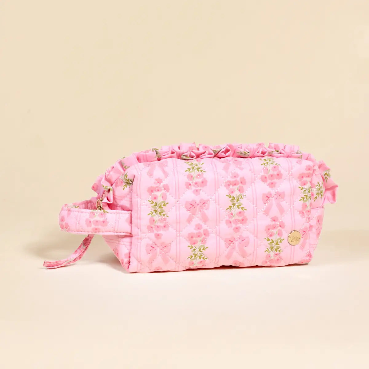 Essentials Quilted Cosmetic Pouch–Oh So Fancy Pink