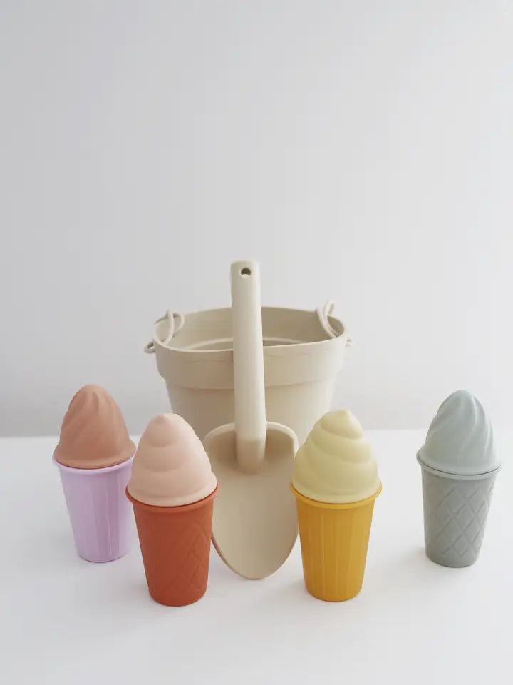 Classic Retro Silicone Ice Cream Beach Set