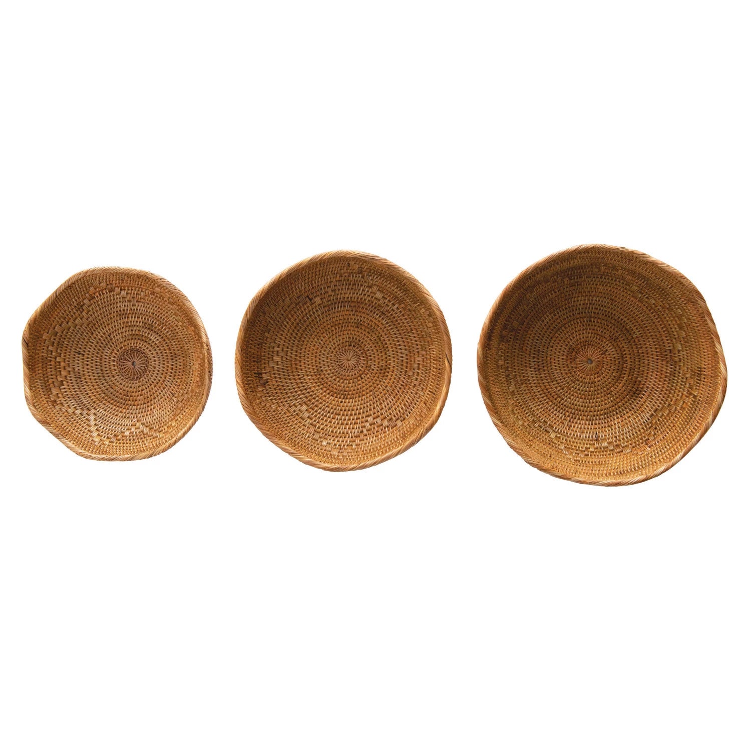 Hand-Woven Rattan Bowls