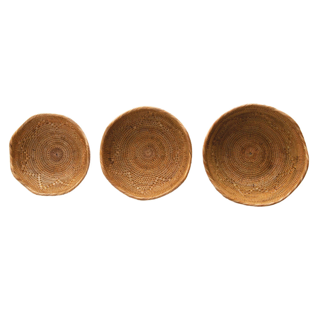 Hand-Woven Rattan Bowls