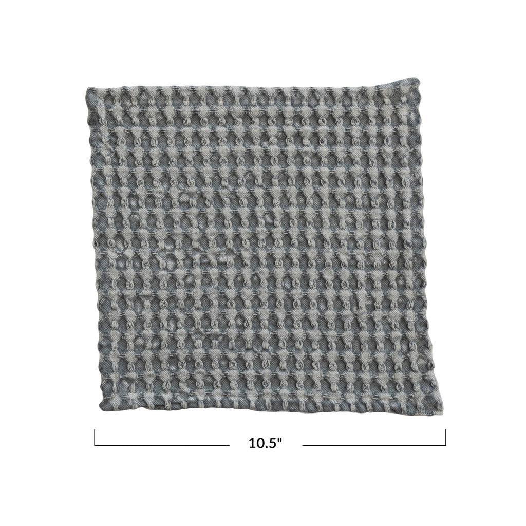 Stonewashed Cotton Waffle Weave Dish Cloths