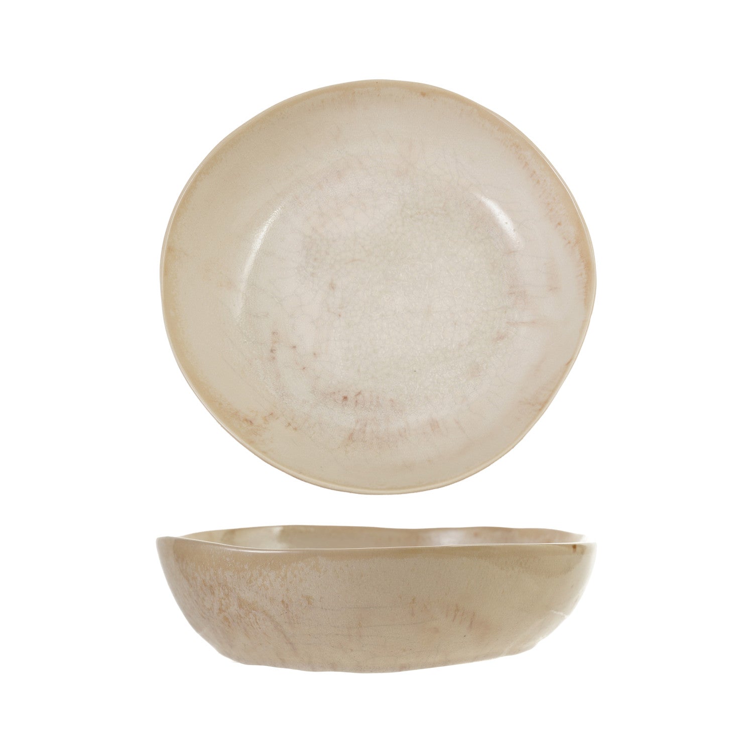 Stoneware Organic Shaped Bowl (Each One Will Vary)