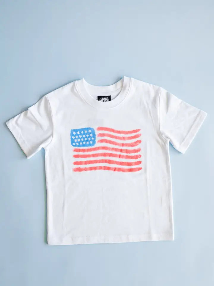 Xoxo By Magpies Watercolor Flag T-Shirt | Youth