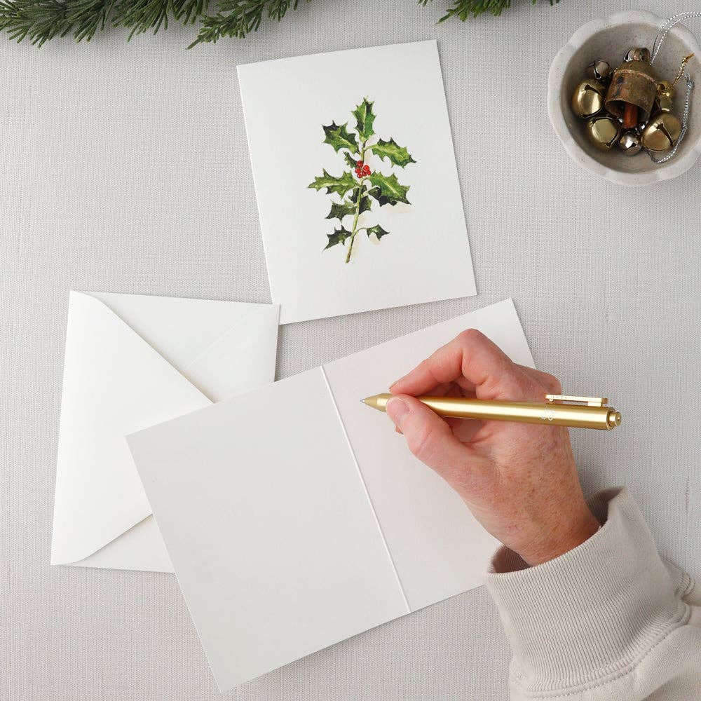 Classic Christmas Notecard Set by emily lex