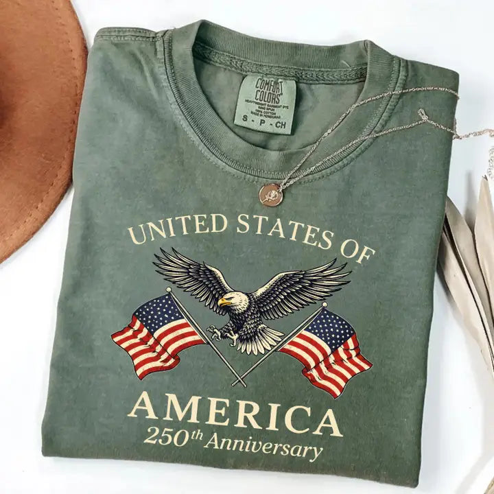 Comfort Colors 250th of America Anniversary Shirt, Retro Tee