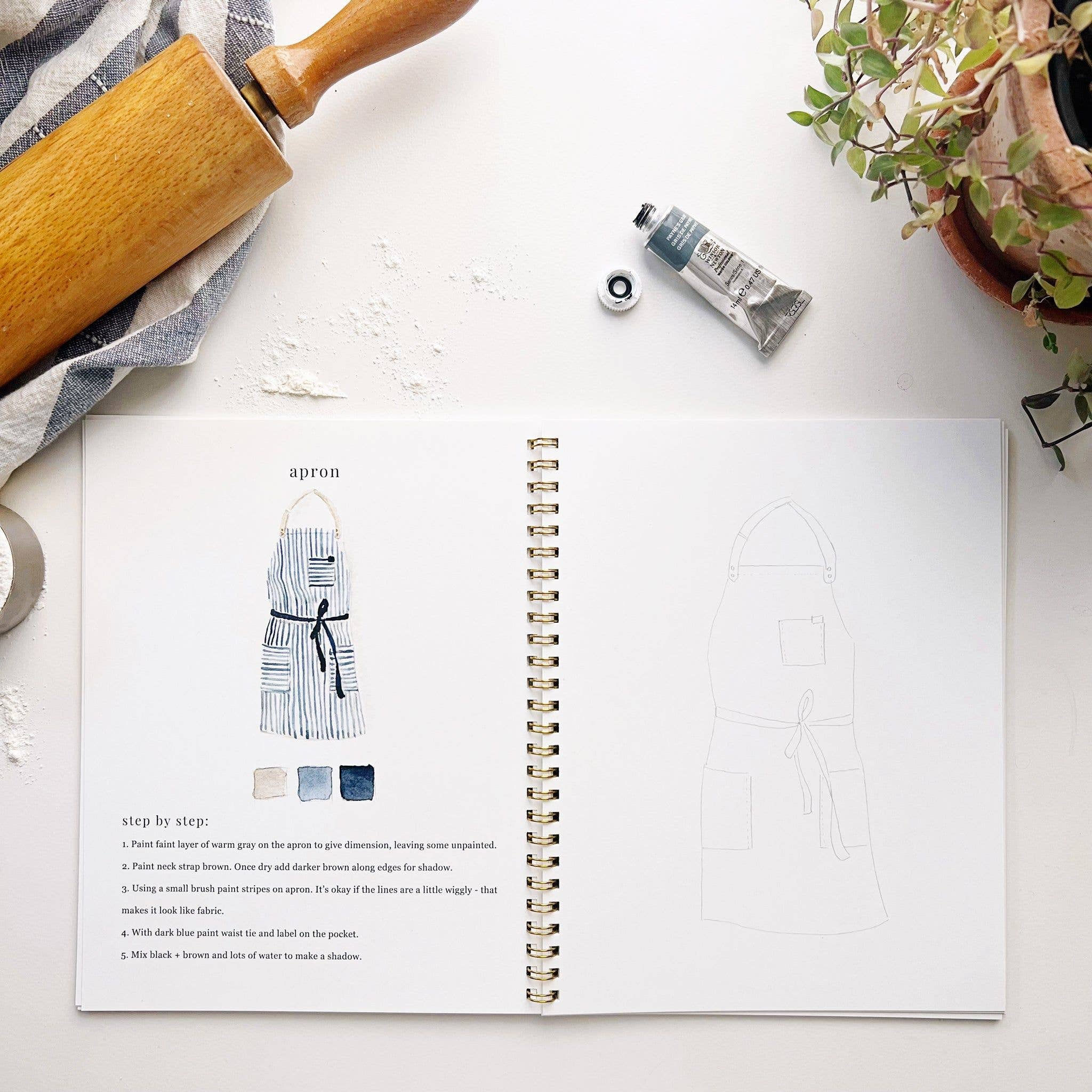 Baking Watercolor Workbook by Emily Lex