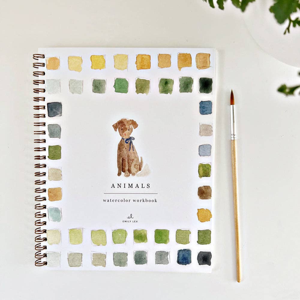 Animals Watercolor Workbook by Emily Lex