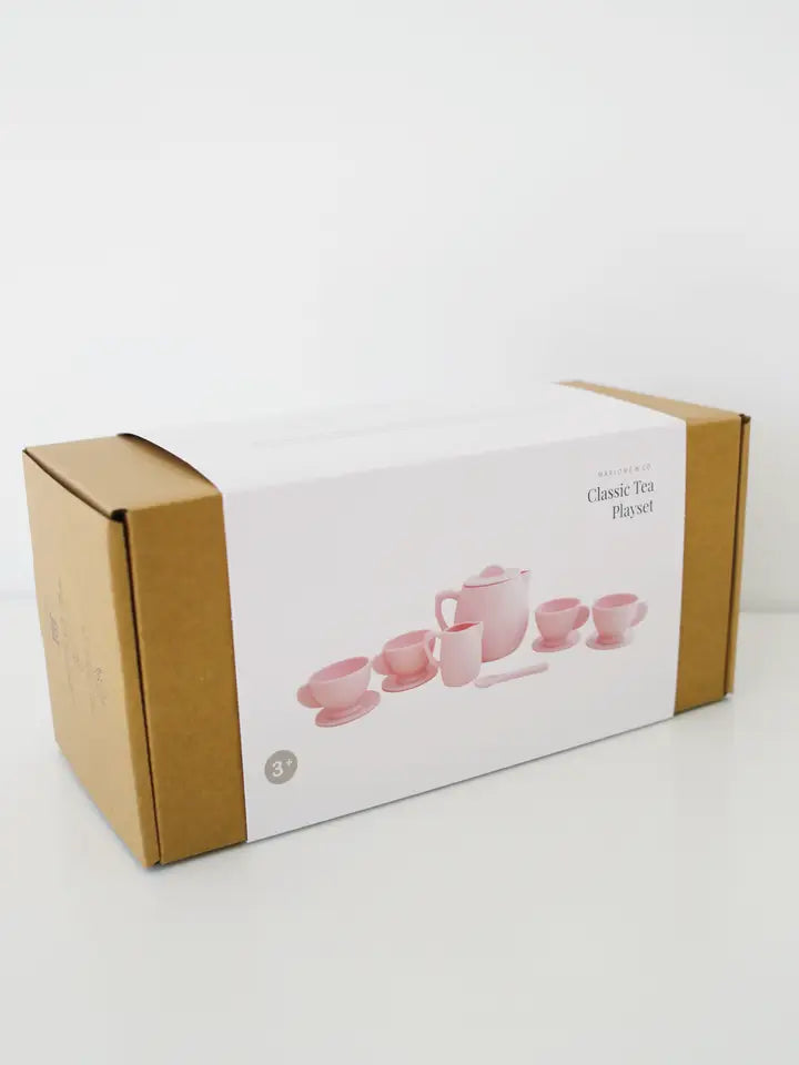 Primrose Pink Silicone Tea Play Set