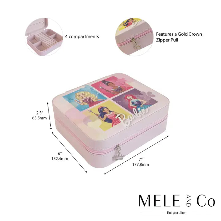 Barbie Besties Vegan Leather Jewelry Case By Mele and Co