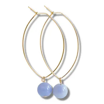 Lenny Gemstone Earrings, Multiple Colors