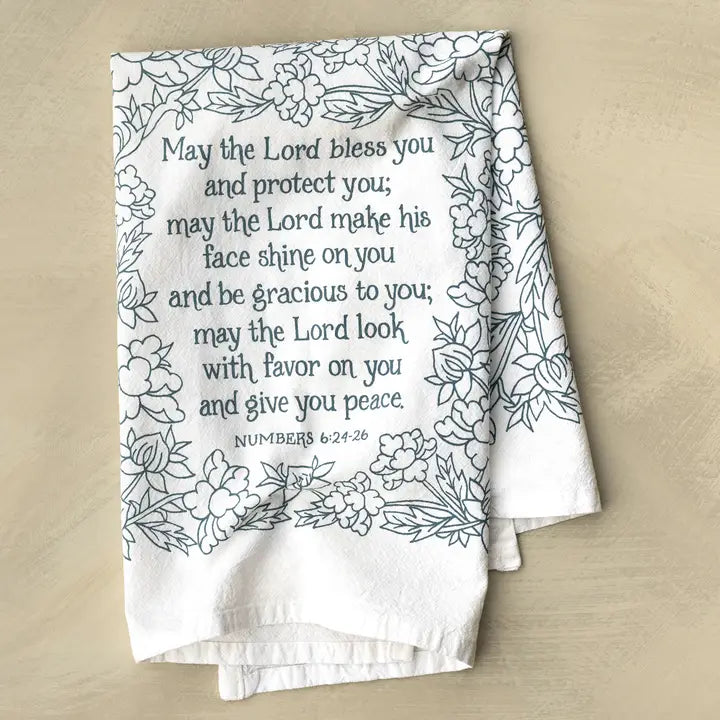 The Blessing Scripture Tea Towel