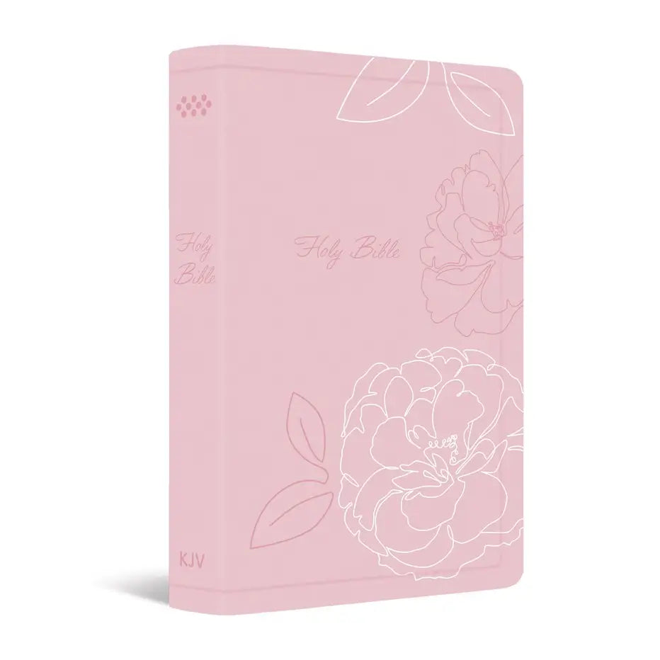 KJV Holy Bible: Deluxe Gift Bible - Pink Flowers