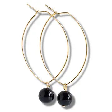 Lenny Gemstone Earrings, Multiple Colors
