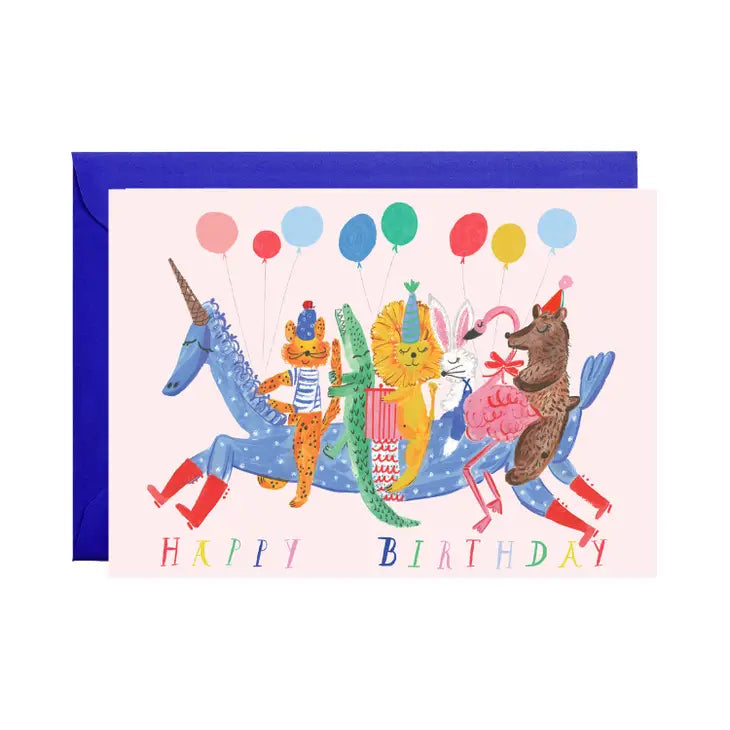 Unicorn Express - Greeting Card