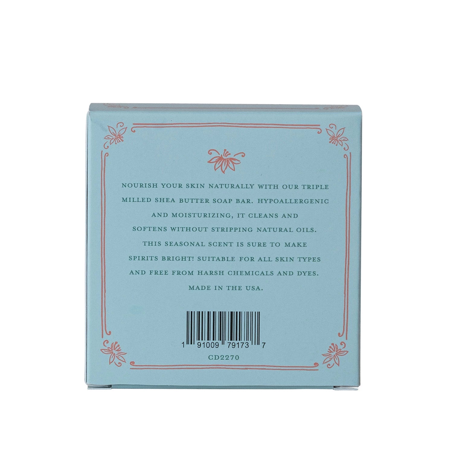 Citrus Grove Scented Olive Oil & Shea Butter Triple Milled Bar Soap
