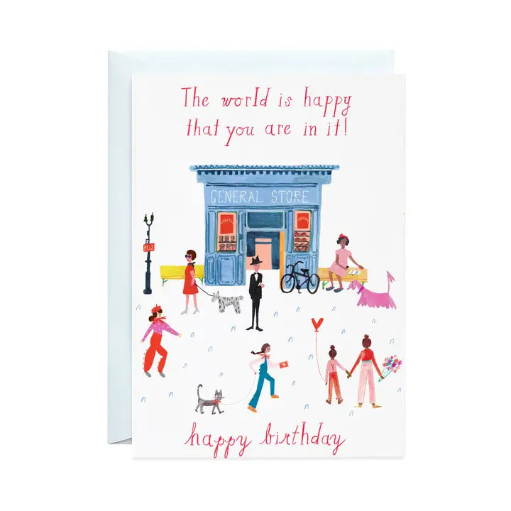 Party On Main Street - Birthday Greeting Card