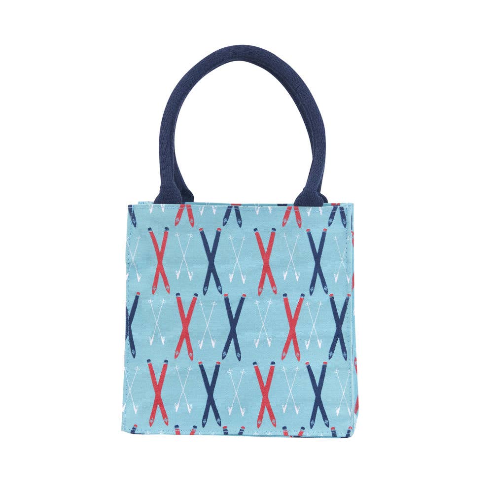 SKI TIME Itsy Bitsy Reusable Gift Bag Tote