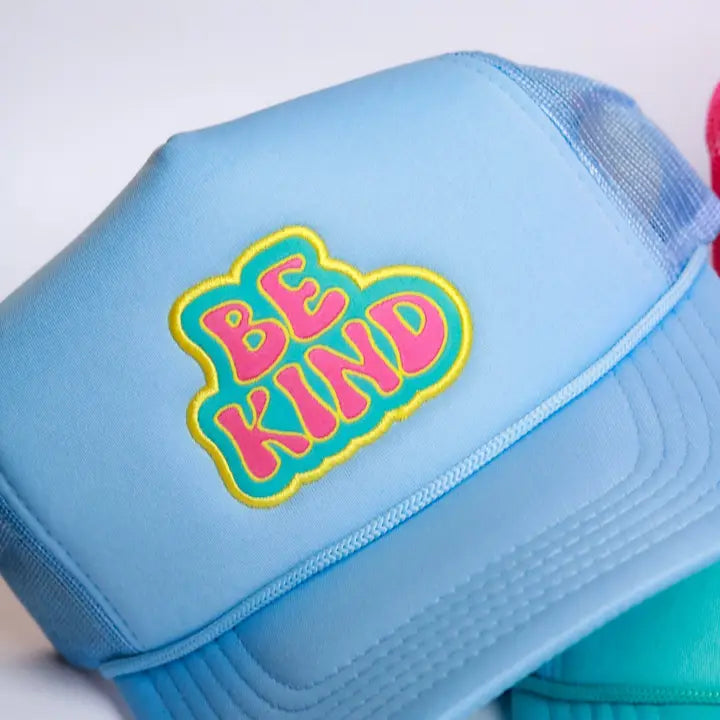 Powder Blue Be Kind Trucker
